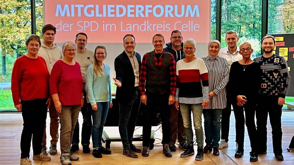 Gruppenfoto vom Mitgliederforum der SPD Celle